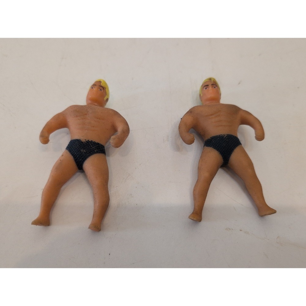 2018 Mini STRETCH ARMSTRONG 3.5" Figure Toy Doll Lot Of 2